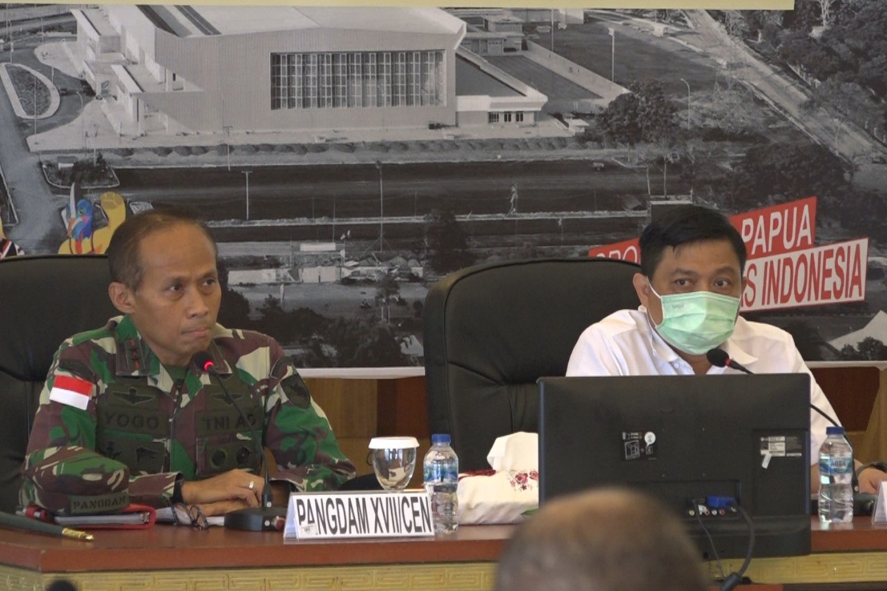 IMG-20211001-WA0010 Persiapan Kunjungan Presiden, Pangdam XVII/Cenderawasih Pimpin Rapat Kordinasi 1