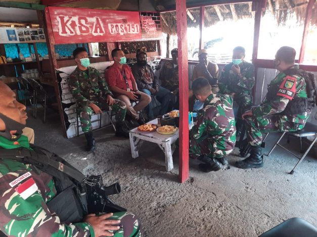 Dansatgas Pamrahwan Yonif RK 751/VJS Bertemu Para Tokoh Distrik Kanggime Papua 11