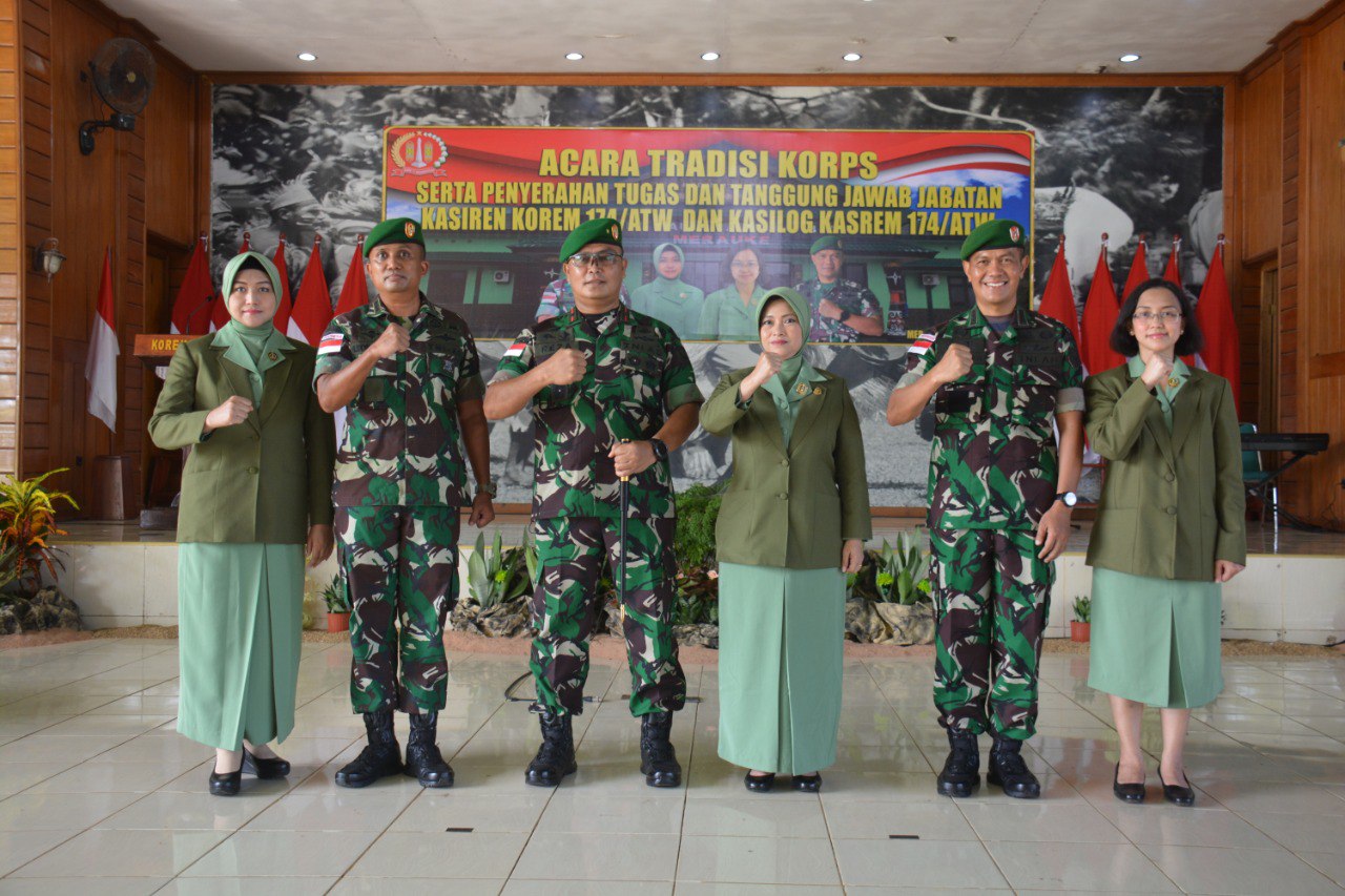 IMG-20220214-WA0044 Danrem Pimpin Penyerahan Tugas dan Tanggungjawab Kepada Dua Pejabat Korem 174 Merauke 1