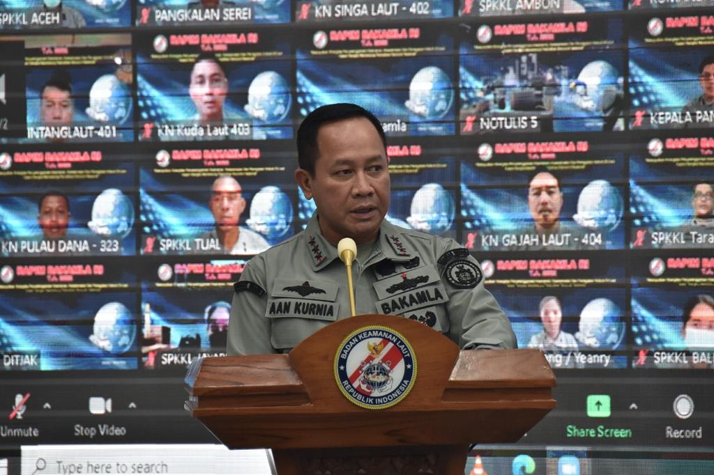 Rapim Bakamla RI: Dukung Pemulihan Ekonomi Nasional Melalui Sinergitas Kamla Laut 1