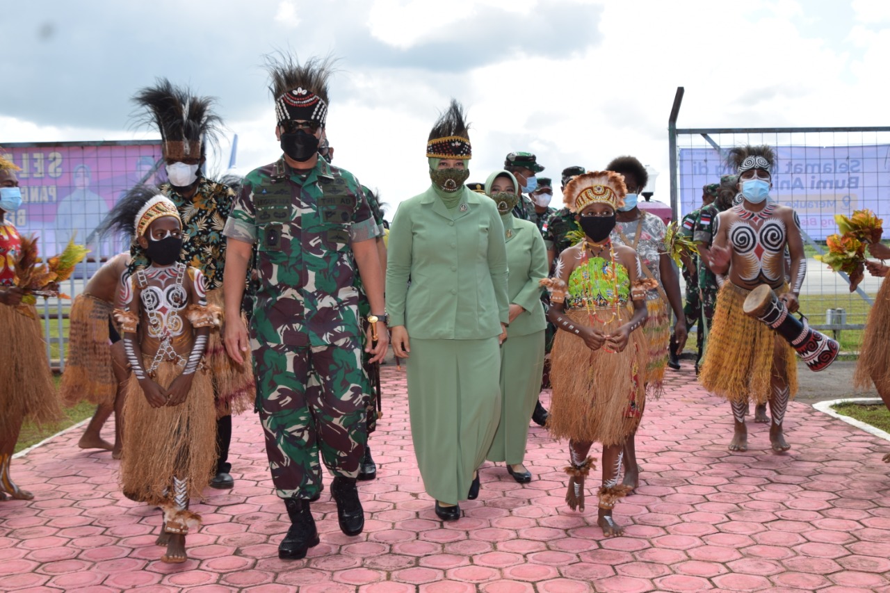 Kunjungan Kerja ke Merauke, Danrem 174/ATW Sambut Pangdam XVII/Cenderawasih 1