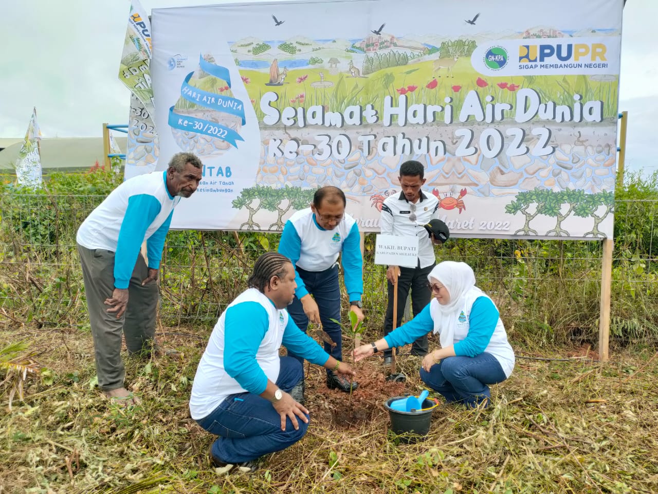 Peringati Hari Air Sedunia, Korem 174/ATW Ikut Penanaman Pohon Secara Serentak 1