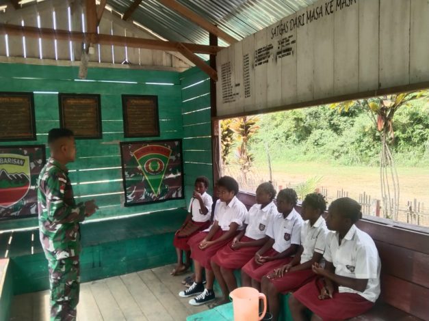 Pelajar di Perbatasan RI-PNG Disosialisasikan Budaya Cuci Tangan 10