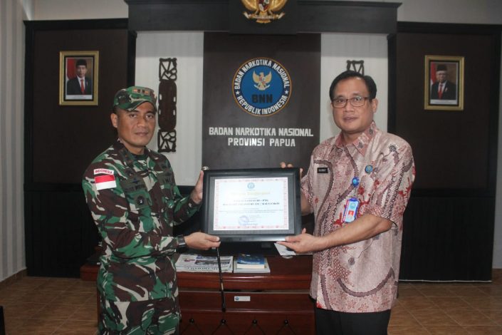 Berperan Berantas Peredaran Narkoba, Satgas Yonif 125/KC Diapresiasi BNNP Papua 18
