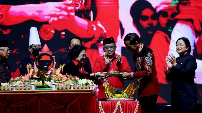 HUT Ke-50, PDIP Potong 50 Tumpeng 20