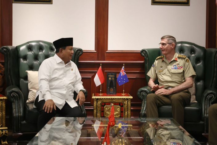 Menhan Prabowo Terima Kunjungan Panglima Angkatan Bersenjata Australia 42