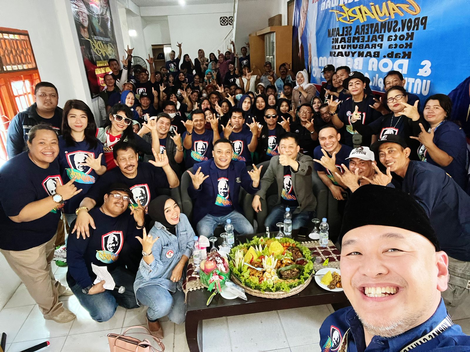Ganjarist Sumsel Resmikan Sekretariat Bersama 1