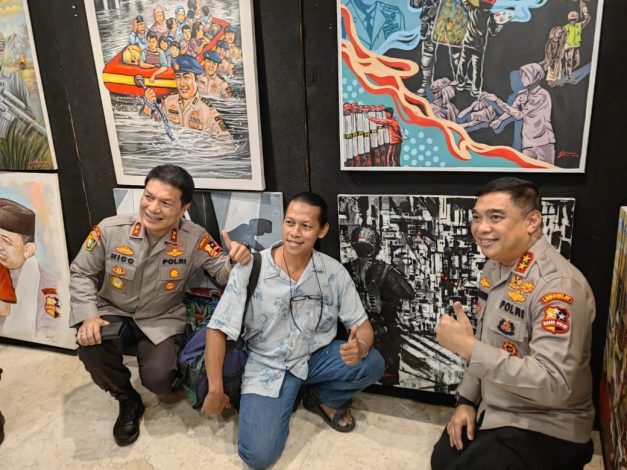 Peringati HUT RI Ke-78, STIK Lemdiklat Polri Gelar Lomba Lukis 12