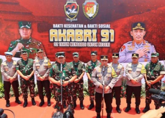 Kapolri dan Panglima TNI Gelar Bakti Akabri '91 1