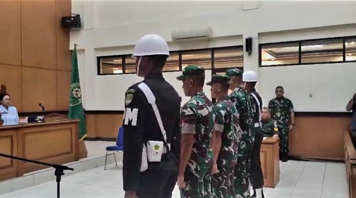 Dua Prajurit TNI dan Satu Anggota Paspampres Didakwa Pasal Berlapis 8