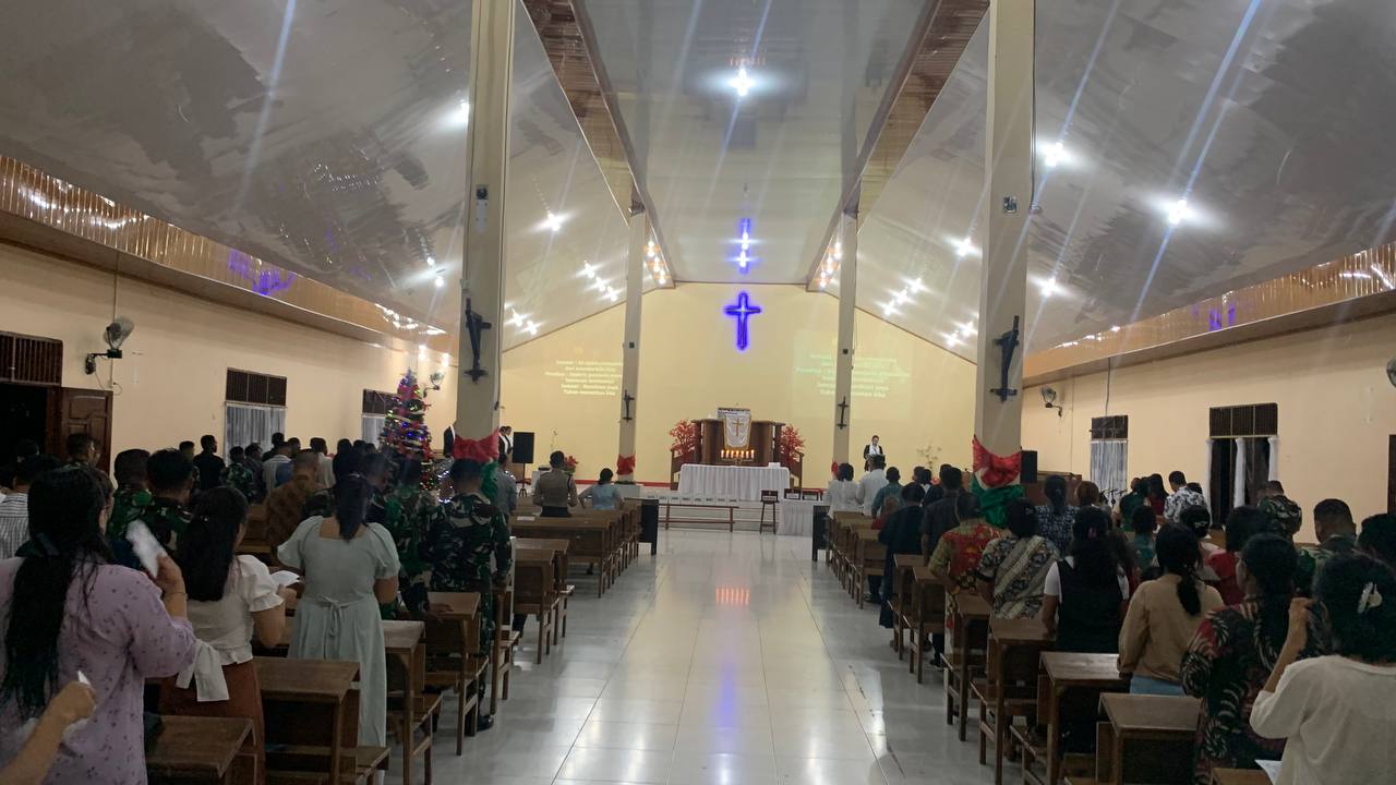 Sambut Tahun 2024 Kodim 1710/Mimika Gelar Doa Bersama 1