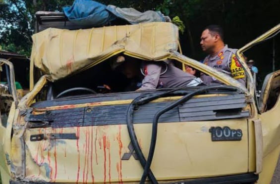 Truk Rombongan Peziarah Kecelakaan, 5 Tewas 8