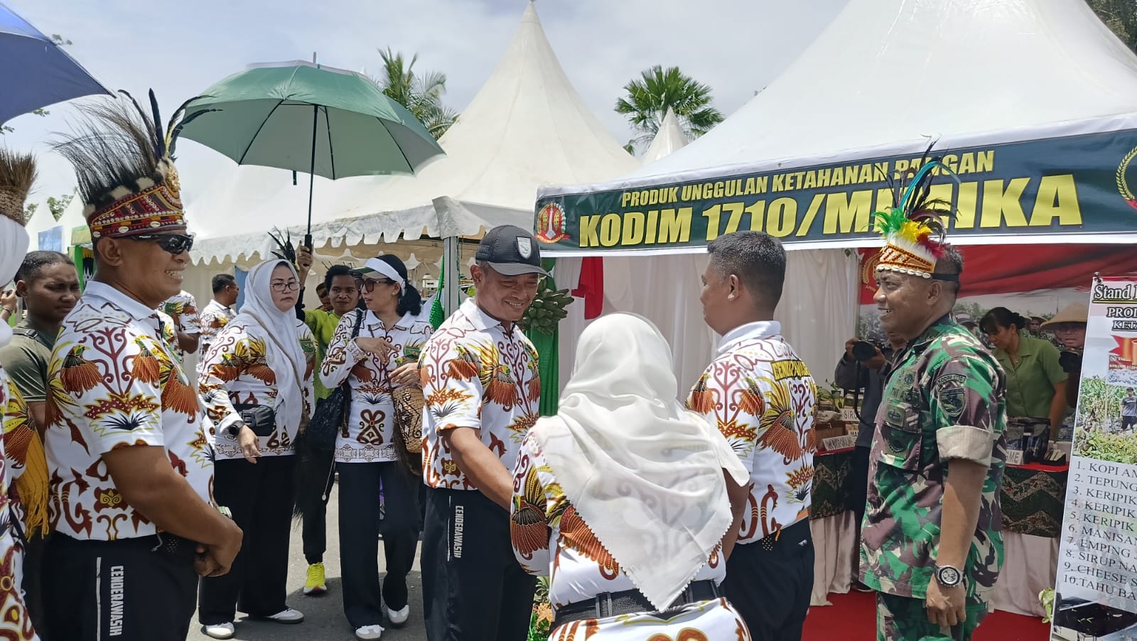 Kodim Mimika Pamerkan Produk Unggulan 1