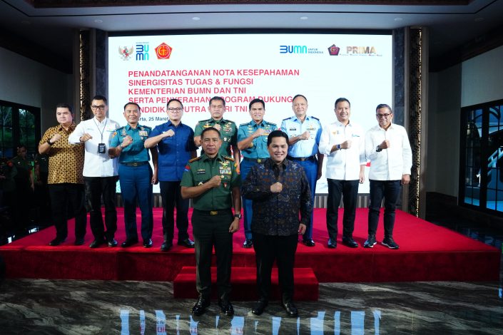TNI dan Kementerian BUMN Tandatangani Nota Kesepahaman Sinergitas 12