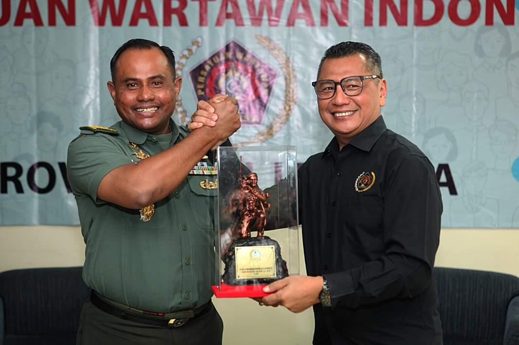 Kapendam Jaya Kunjungi 'Markas' PWI Jaya 1