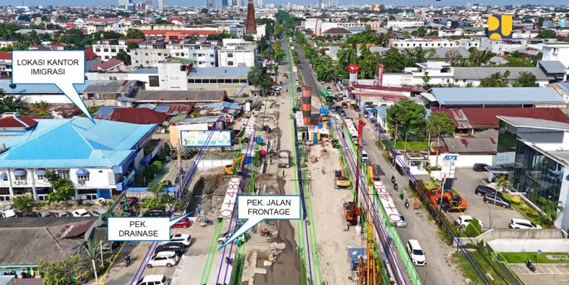 Kurangi Kemacetan Lalu Lintas di Kota Medan, Kementerian PUPR Percepat Pembangunan Underpass Gatot Subroto 2