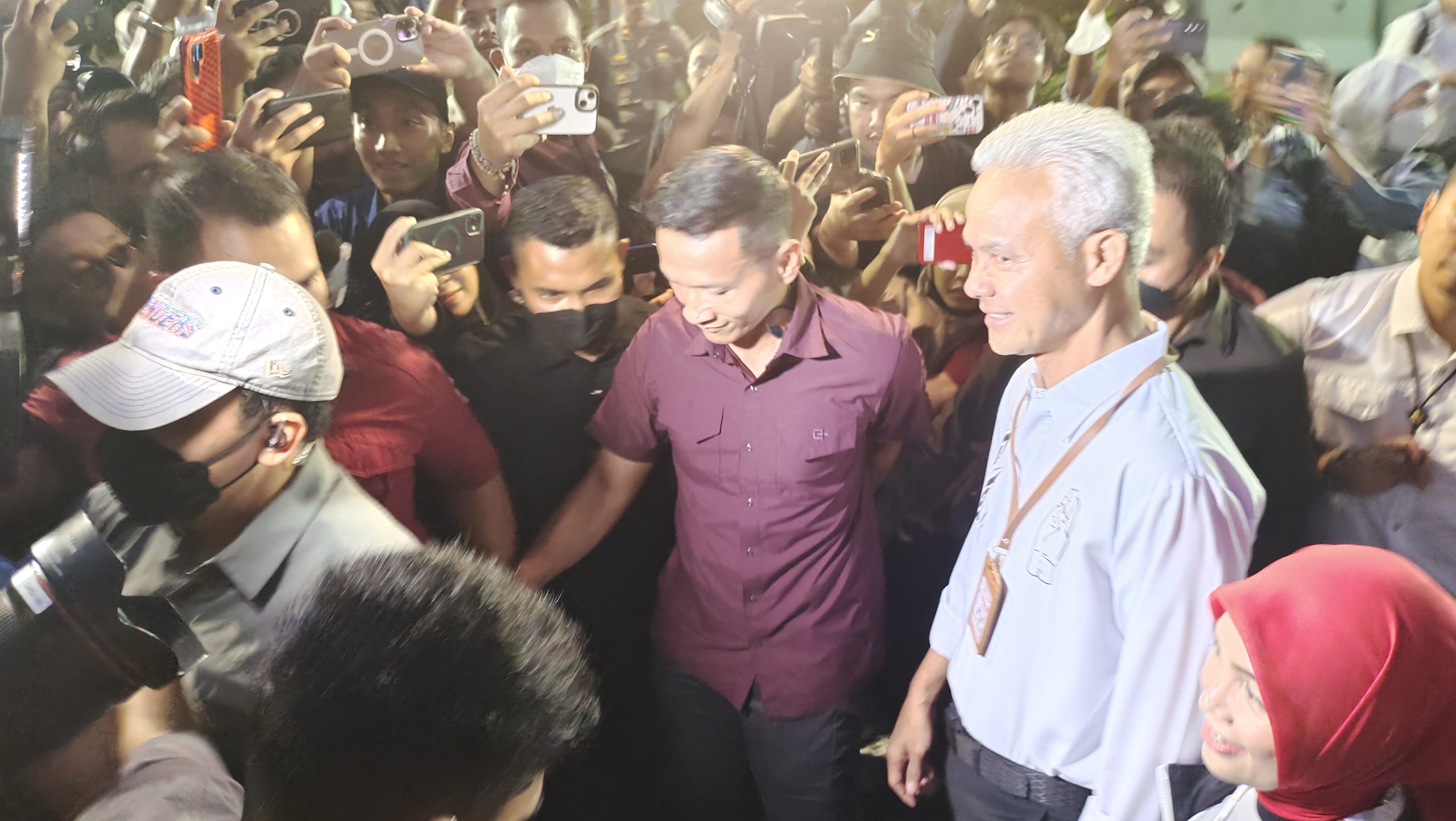 Ganjar Pranowo Tiba Di KPU 1
