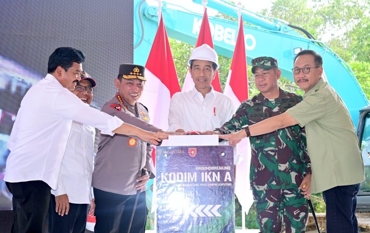 Kodim IKN-1 Presiden Groundbreaking Pembangunan Kodim di IKN 11
