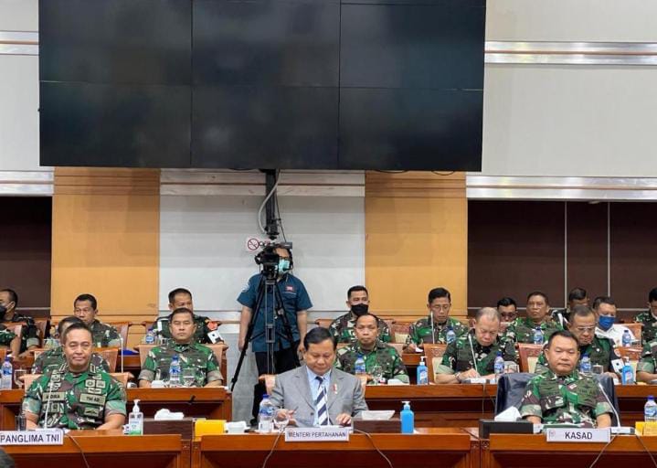 Panglima TNI dan Kasad Hadiri Rapat Anggaran dengan Komisi I DPR 1