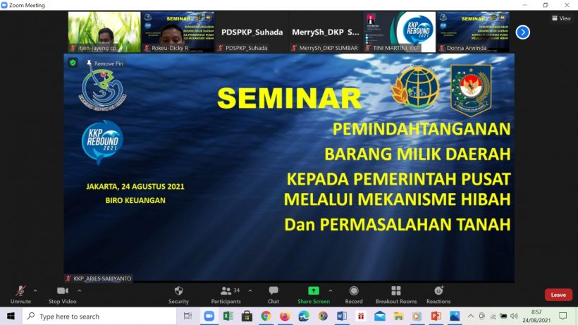 Upayakan Peningkatan LK 2021, KKP Perkuat Sinergi Pemindahtanganan BMD dan Sengketa Tanah 21