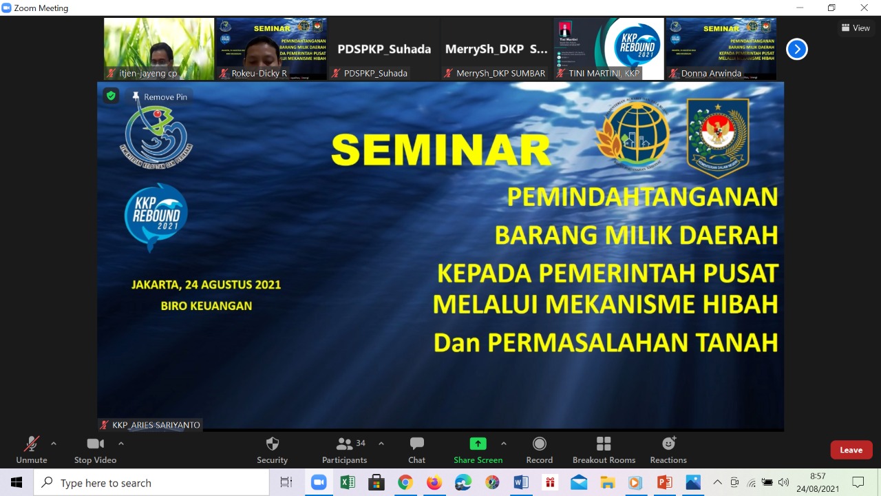 Upayakan Peningkatan LK 2021, KKP Perkuat Sinergi Pemindahtanganan BMD dan Sengketa Tanah 1