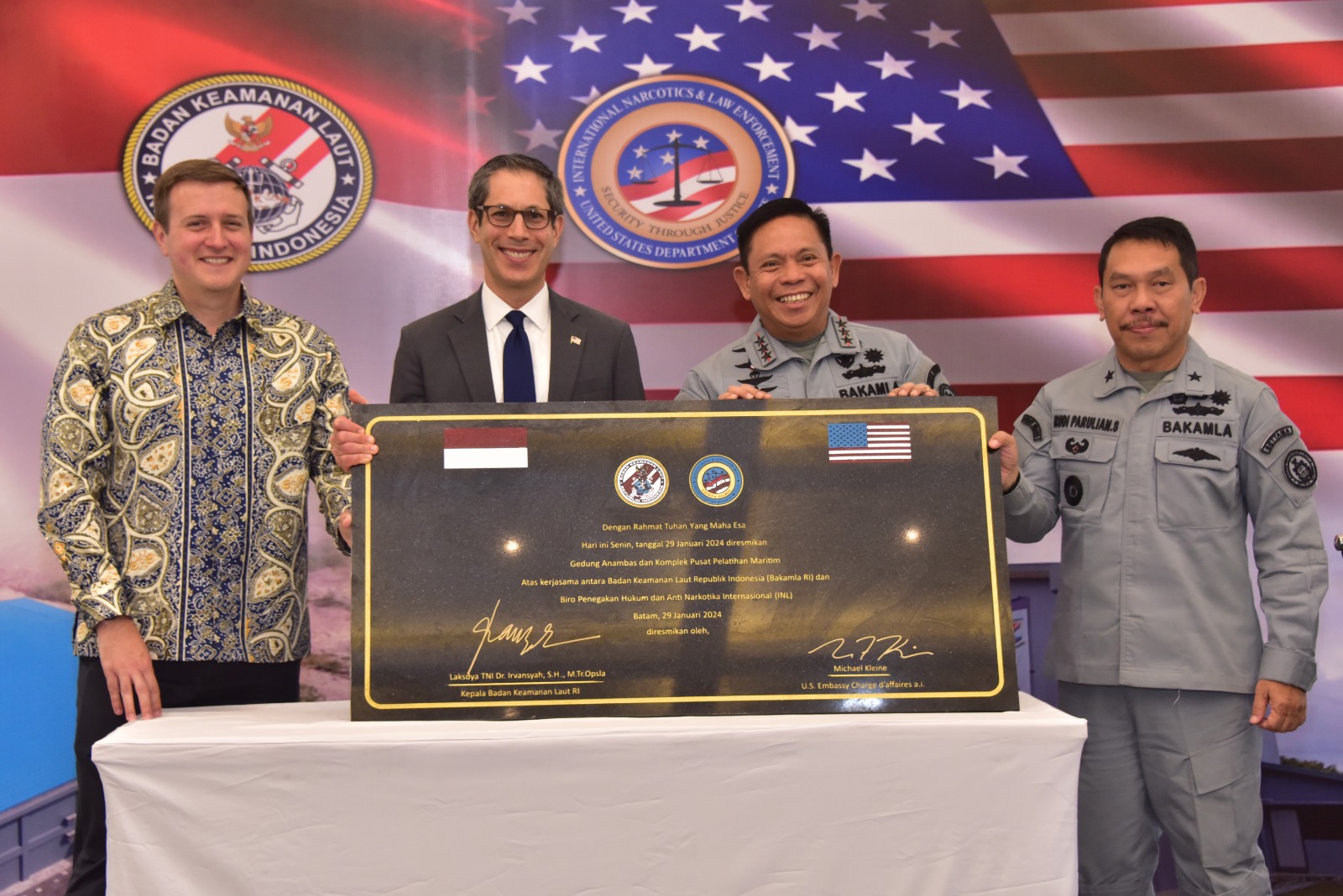 Amerika Serikat dan Bakamla RI Resmikan Pusat Pelatihan Maritim 'Anambas' di Batam 1