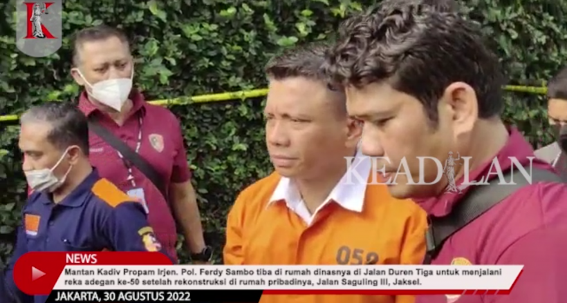 Rekontruksi Kasus Pembunuhan Brigadir J 8