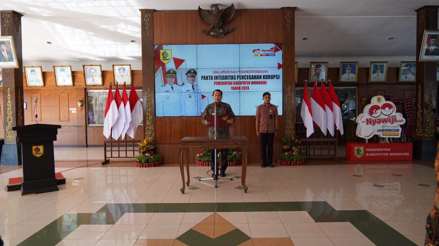 Bupati Wonogiri Joko Sutopo Deklarasi-Pakta Integritas Pencegahan Korupsi 1