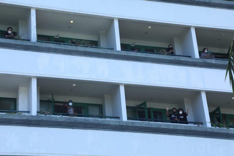 Panglima TNI dan Kapolri Sambangi Lokasi Isoter 8