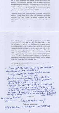 Ini dia Isi Surat Amicus Curiae Megawati Soekarnoputri untuk MK 9